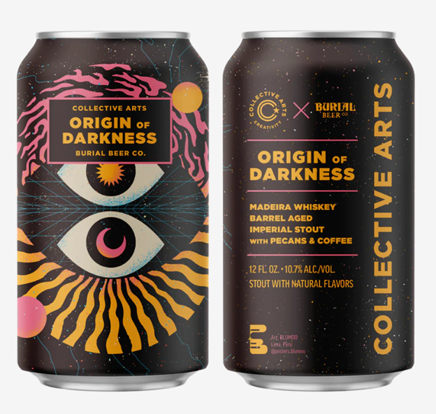 Origin of Darkness beer cans