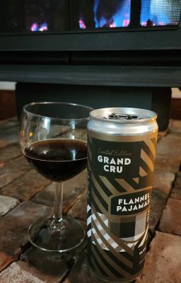 Picture of a can of flannel pajamas from CampBeer