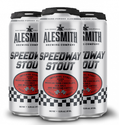 Image of three cans of Speedway stout